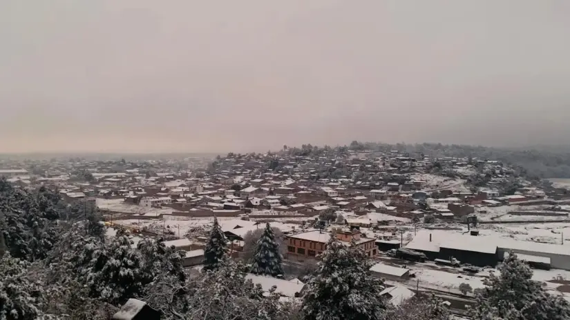 ¿Cuándo empieza el frío en Durango? En zonas montañosas de Durango se presentan nevadas durante la temporada invernal. Foto: Cortesía