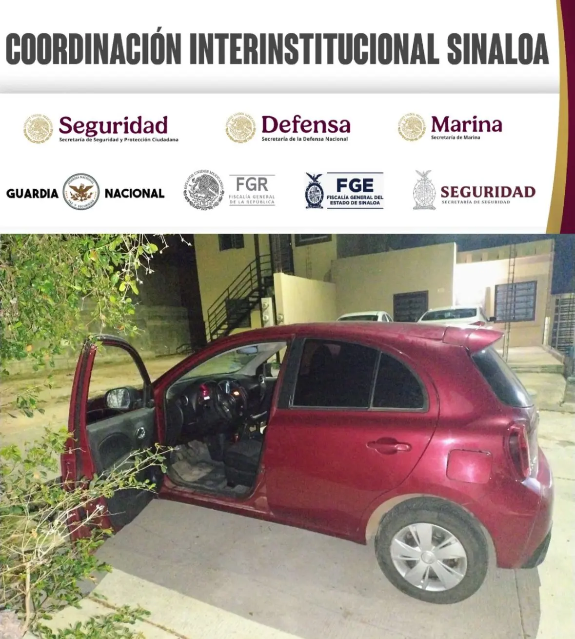Guardia Nacional asegura vehículo con armas y ponchallantas en Culiacán. Guardia Nacional asegura vehículo con armas y ponchallantas en Culiacán.