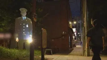 ¡El futuro es hoy! Un holograma de policía vigila un parque en Corea del Sur y se reducen delitos