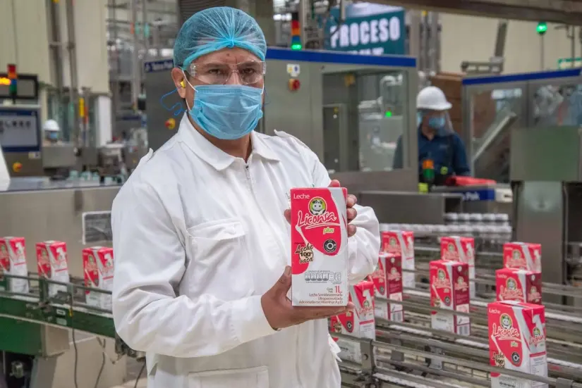 Nueva planta de Leche Bienestar en Campeche Se planea seguir expandiendo el programa. Foto: Sader