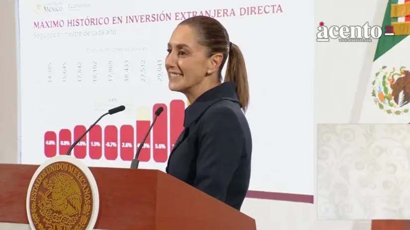 México registra récord de inversión extranjera EUA, España y Canadá son los principales inversores. Foto: Gob. de México