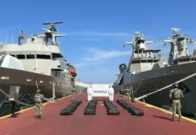 Marina asegura más de 900 kilos de cocaína en Acapulco, el valor de la droga es 210 mil millones de pesos