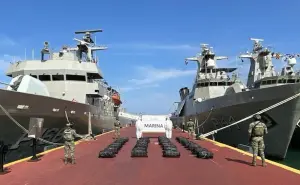 Marina asegura más de 900 kilos de cocaína en Acapulco, el valor de la droga es 210 mil millones de pesos