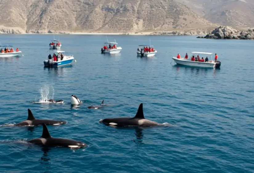 Disfruta de nadar con orcas en Baja California Sur. Foto: cortesía Disfruta de nadar con orcas en Baja California Sur. Foto: cortesía.