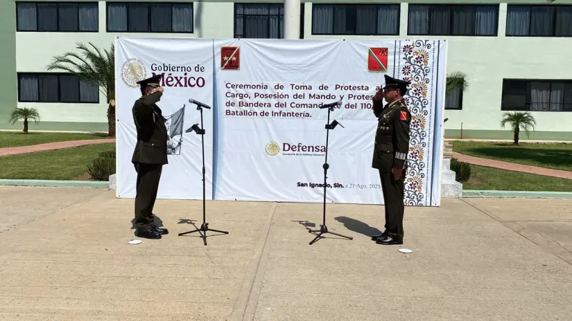 Sinuhé Téllez López, nuevo comandante del 110 Batallón en San Ignacio, Sinaloa Sinuhé Téllez López, nuevo comandante del 110 Batallón en San Ignacio, Sinaloa