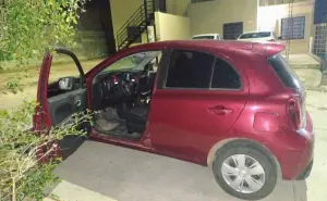 Guardia Nacional asegura vehículo con armas y ponchallantas en el fraccionamiento Albaterra de Culiacán
