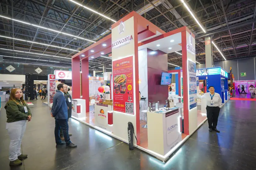 Sinaloa participa en Expo Franquicias Guadalajara 2025 El Pabellón Sinaloense está integrado por cinco franquicias. Foto: Gob. de Sinaloa
