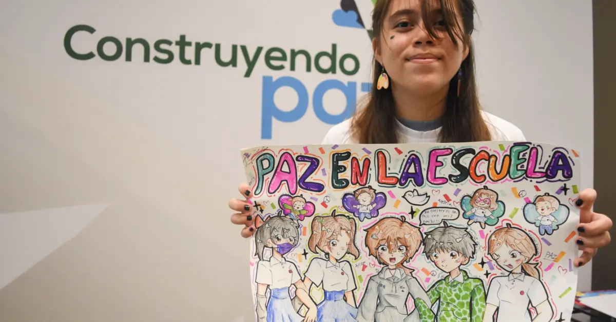 Kristel Rose es una niña que dibuja un mundo en paz