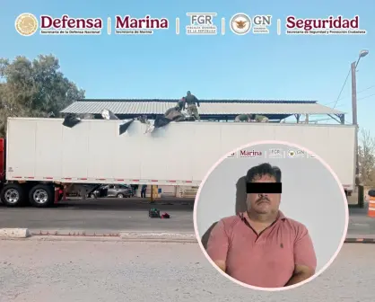 Fuerte decomiso en Sonora: aseguran más de mil paquetes de cocaína ocultos en camión