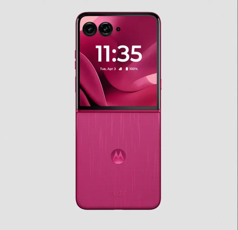 Motorola Razr 60 Ultra con cámara frontal de 50 megapíxeles. Foto: Cortesía Motorola Razr 60 Ultra con cámara frontal de 50 megapíxeles. Foto: Cortesía