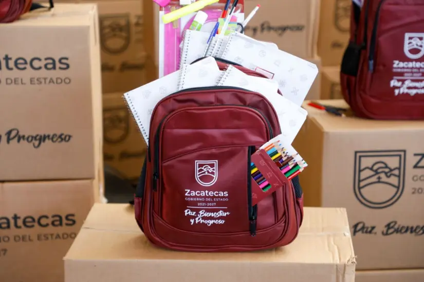 Cómo sera la entrega de útiles escolares gratis en Zacatecas. Foto: Cortesía