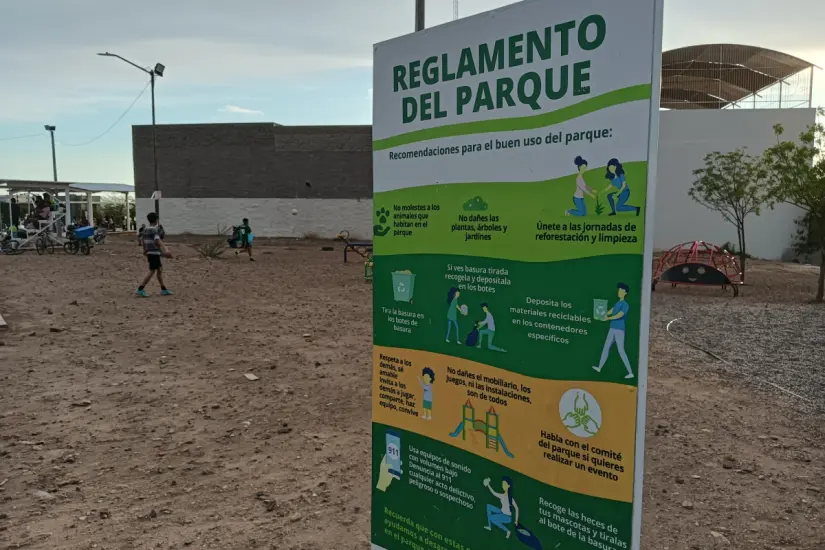 Para el cuidado y conservación del parque, este cuenta con un reglamento que deben tomar en cuenta los usuarios. 