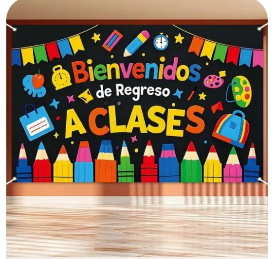 Diseño de periódico mural para el nuevo ciclo escolar. Foto: Pinterest Diseño de periódico mural para el nuevo ciclo escolar. Foto: Pinterest.