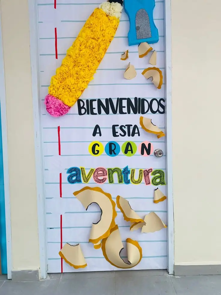Diseño de periódico mural para el nuevo ciclo escolar. Foto: Pinterest Diseño de periódico mural para el nuevo ciclo escolar. Foto: Pinterest.