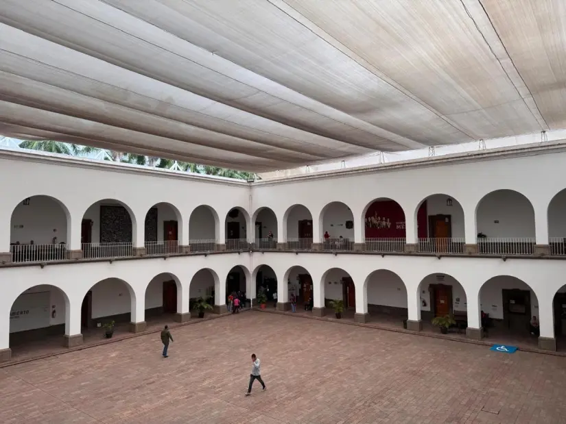 Patio del Ayuntamiento de Culiacán. Patio del Ayuntamiento de Culiacán. Foto: Cortesía.