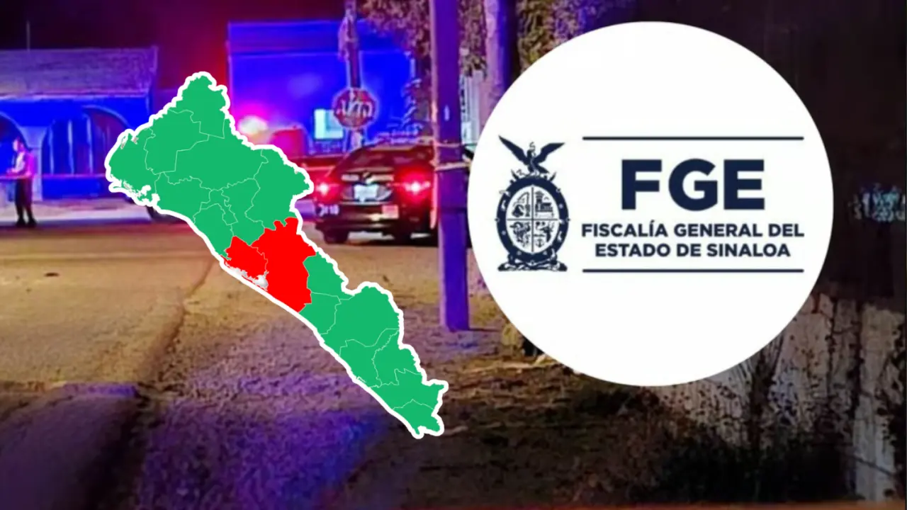 Elementos de la policía de investigación en escena del crimen Culiacán. Foto: Cortesía