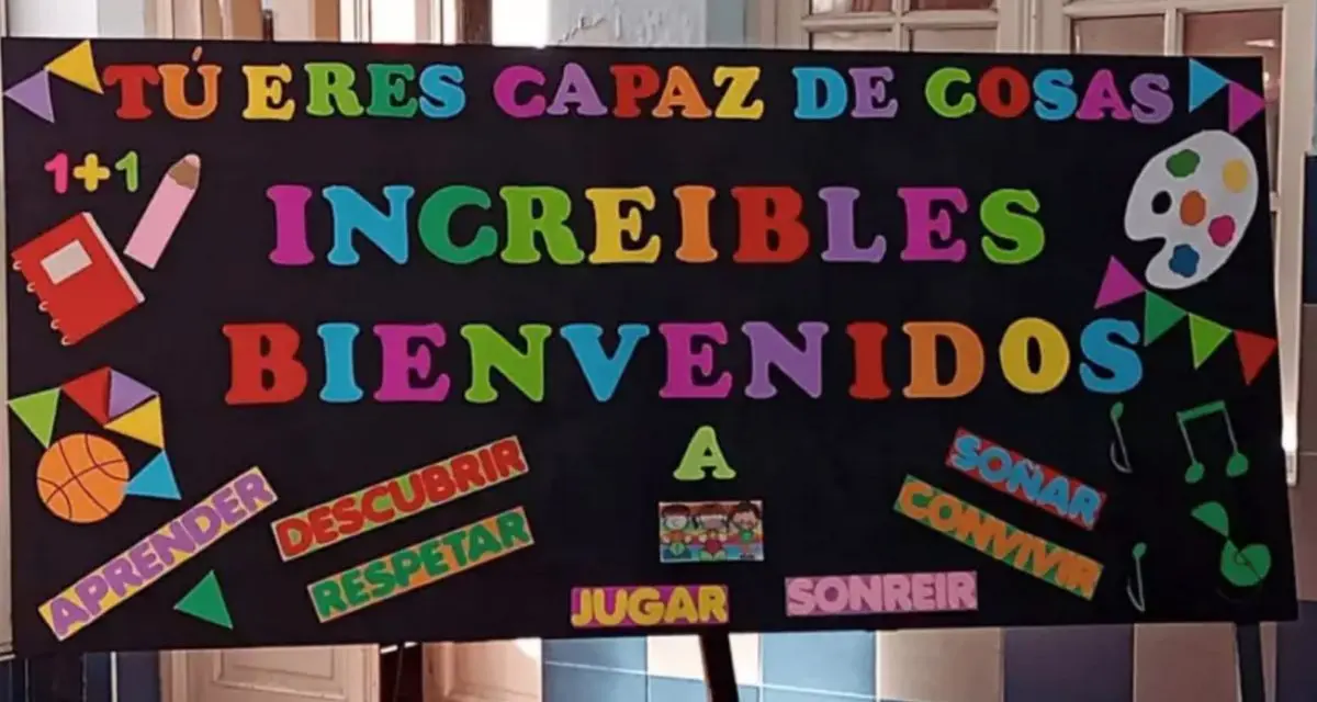 Diseños para el mural de bienvenida para este regreso a clases 2025-2026. Foto: cortesía