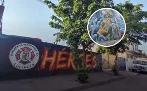 Un mural que honra a héroes de puro corazón en la Estación de Bomberos Veteranos de Culiacán