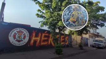 Un mural que honra a héroes de puro corazón en la Estación de Bomberos Veteranos de Culiacán