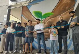 Un mural que siembra solidaridad y paz en el Banco de Alimentos de Culiacán