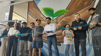 Un mural que siembra solidaridad y paz en el Banco de Alimentos de Culiacán