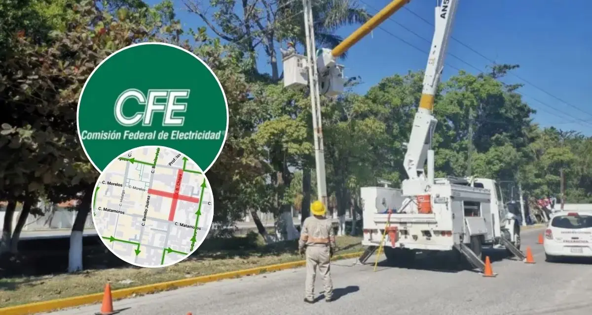 conoce las fechas y calles que se verán afectadas por el corte de energía en Reynosa. Foto: cortesía