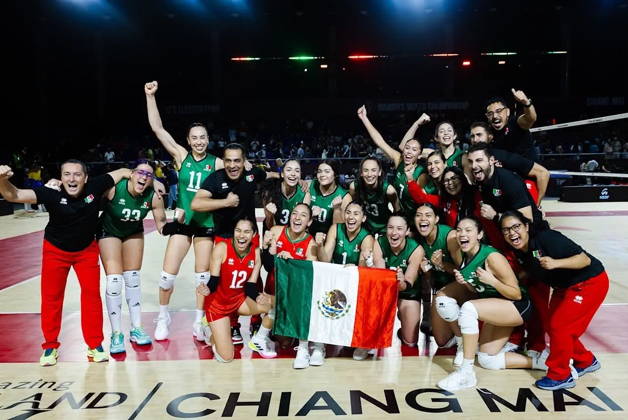 México cerró con un triunfo su actuación en el Mundial Femenil de Voleibol. Foto: CONADE