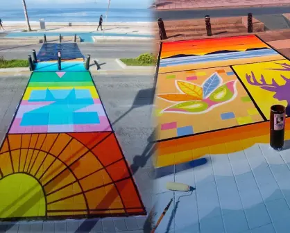 Impulsan arte urbano en pasos peatonales de Mazatlán para fomentar la seguridad vial