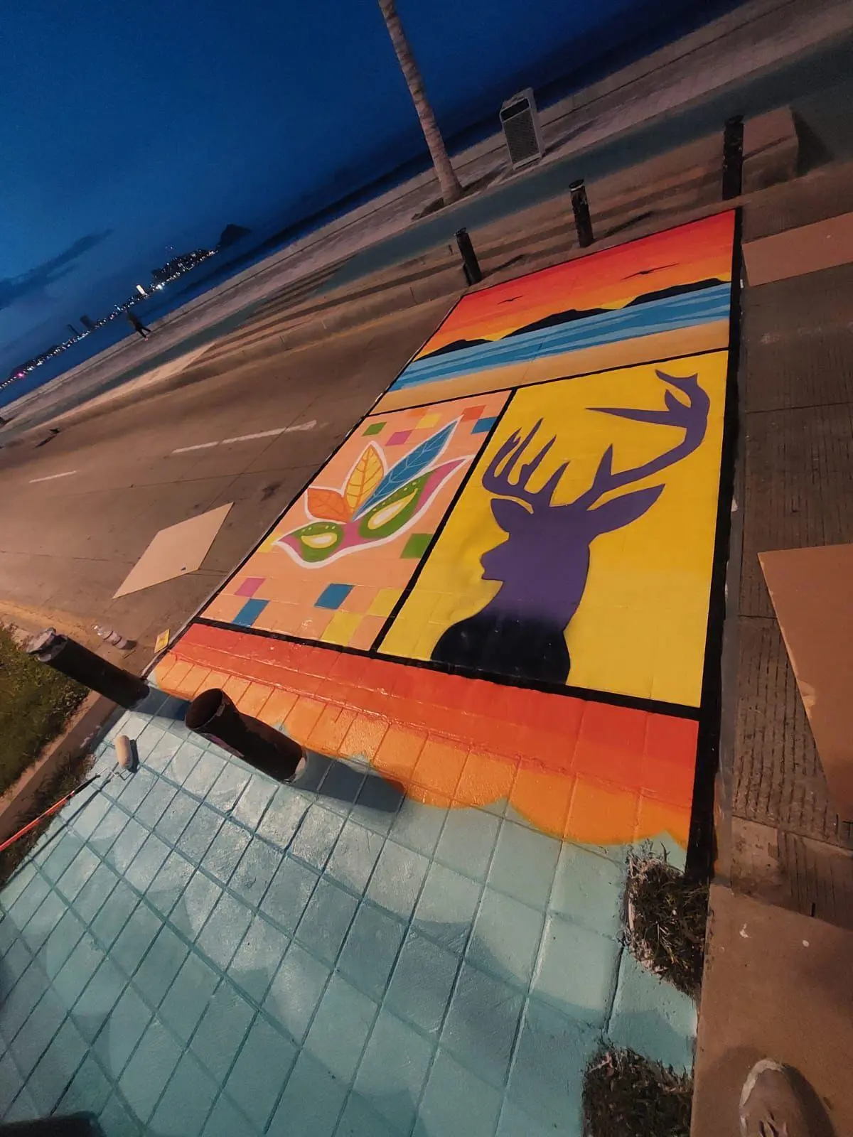 Realiza IMJU pases peatonales en avenida Del Mar, con apoyo de artistas locales Realiza IMJU pases peatonales en avenida Del Mar, con apoyo de artistas locales