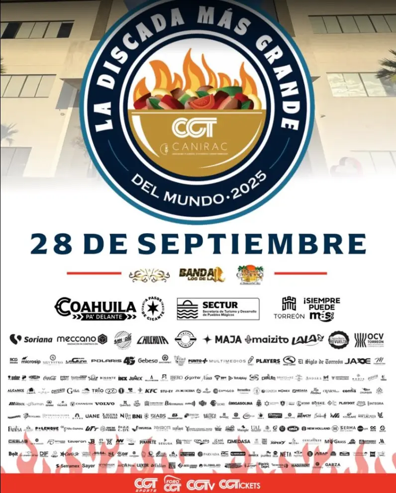 Torreón busca romper Record Guinness. Foto: cortesía Torreón busca romper Record Guinness. Foto: cortesía.