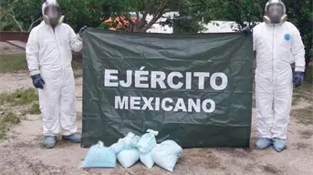 Ejército asegura fentanilo y cocaína por casi 350 millones de pesos en Badiraguato
