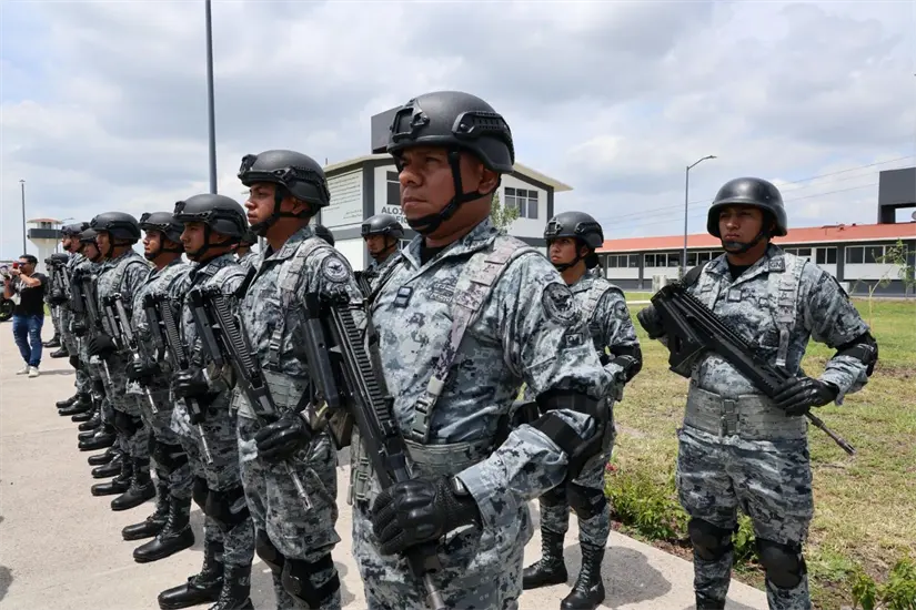 Batallón de la Guardia Nacional en Salamanca. Foto: Cortesía