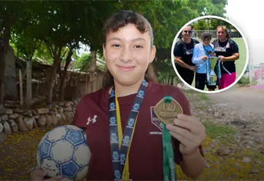 Estrella infantil del futbol: Kenia, la niña que juega con el corazón y ya es campeona nacional