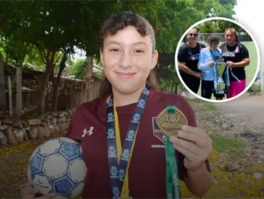 Estrella infantil del futbol: Kenia, la niña que juega con el corazón y ya es campeona nacional