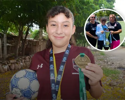 Estrella infantil del futbol: Kenia, la niña que juega con el corazón y ya es campeona nacional