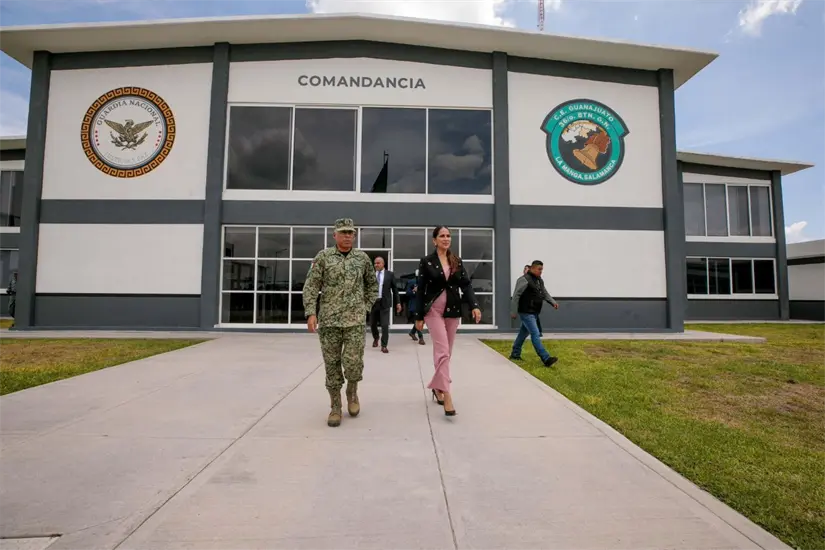 Guardia Nacional estrena base en Salamanca, Guanajuato. Foto: Cortesía