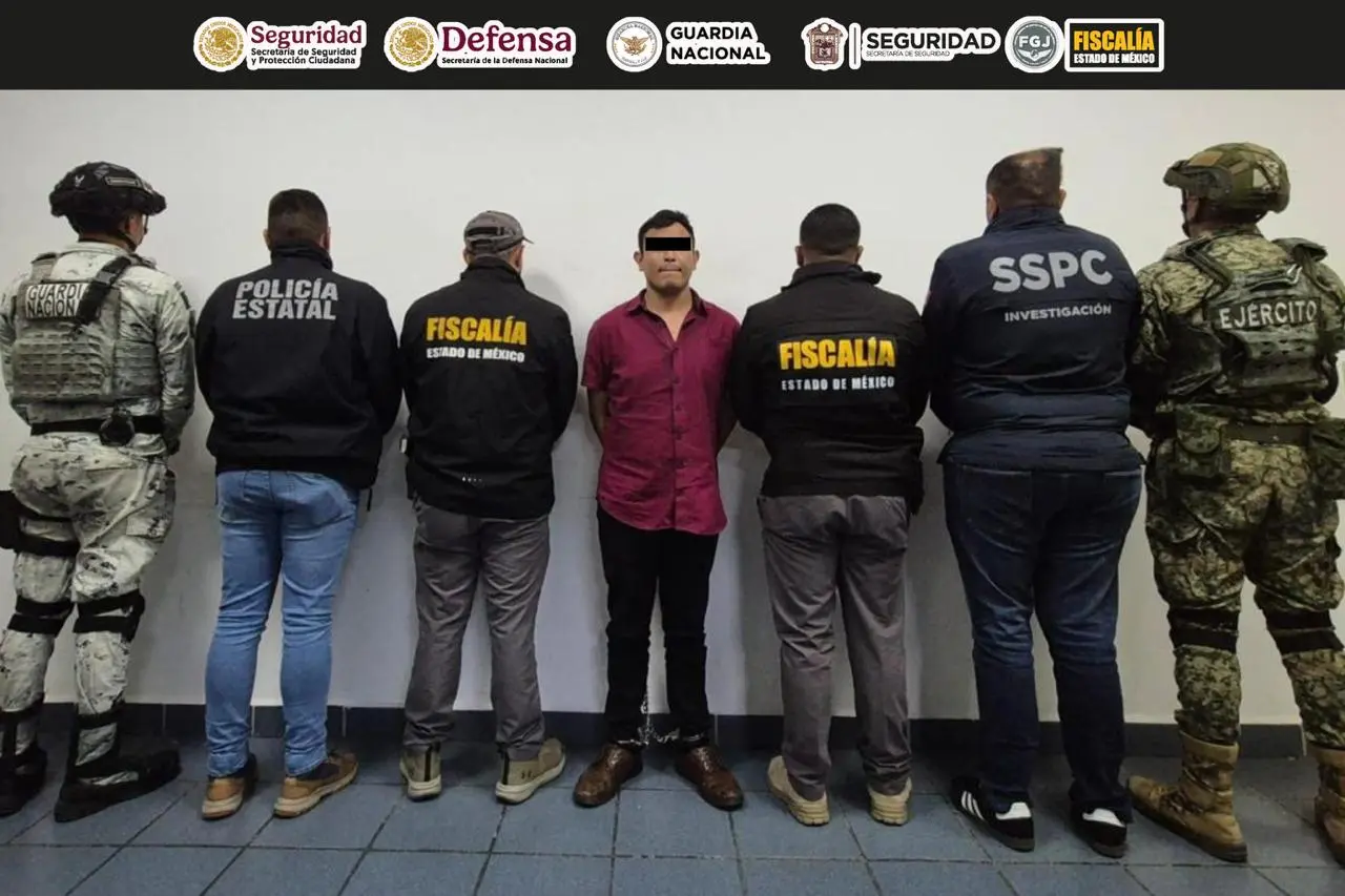 Caen 9 integrantes del grupo “M4” ligados a extorsiones en el Valle de México.