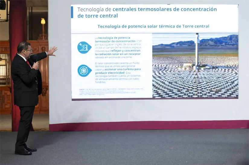 ¿Dónde se construirán las plantas termosolares en Baja California Sur? Las plantas termosolares pondrán a México a la vanguardia en energías renovales. Foto: Presidencia