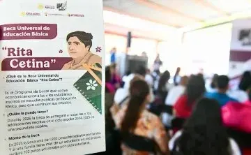 El próximo 15 de septiembre el programa Beca Rita Cetina comenzará el registro a los alumnos de educación básica. Foto: Cortesía.