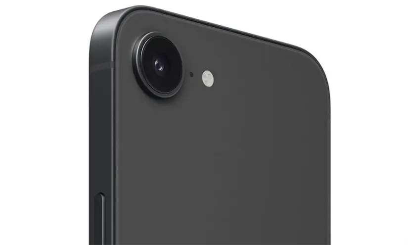iPhone 16e con cámara trasera de 48 megapíxeles. Foto: Cortesía