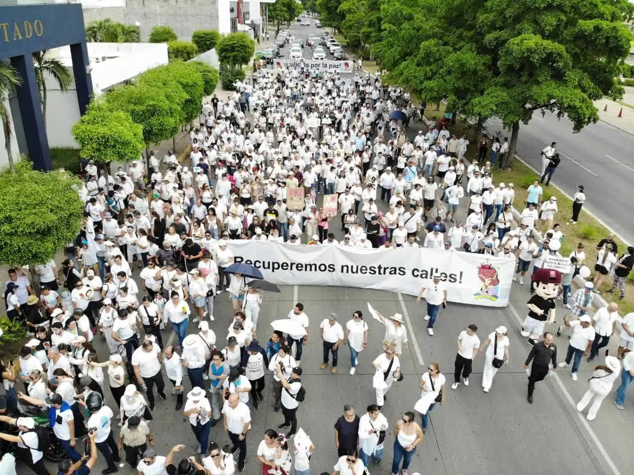 La última gran marcha en Culiacán fue hace casi un año. Foto: TBN