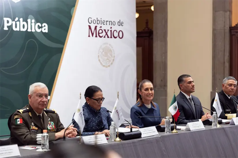 Instituciones de seguridad pública realizan acuerdos para que haya más policías Este 2 de septiembre se celebró el Consejo Nacional de Seguridad en Palacio Nacional. Foto: Cortesía