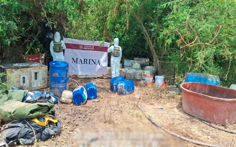 Fuerte decomiso en Nayarit: aseguran precursores químicos por más de 885 millones de pesos Este decomiso representa una afectación económica de más de 885 millones de pesos al narcotráfico. Foto: SSPC