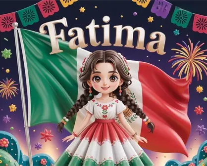 Nombres de mujer con diseño mexicano en 3D para usar en WhatsApp