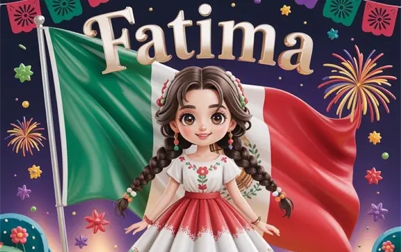Nombres de mujer con diseño mexicano en 3D para usar en WhatsApp