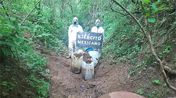 En Cosalá, aseguran 540 litros de precursores para elaboración de droga; es un golpe de 11 mdp