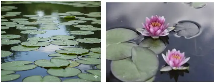 Figura 1. Lirio acuático (Eichhornia crassipes) con sus diferentes partes de la vegetación. Fuente propia. Figura 1. Lirio acuático (Eichhornia crassipes) con sus diferentes partes de la vegetación. Fuente propia.