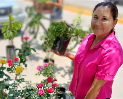 Rossy es la señora de las plantas que siembra vida y paz en el tianguis de Navolato