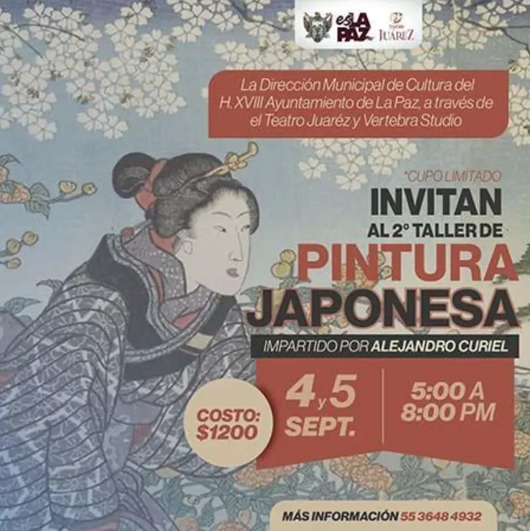 Taller de pintura japonesa impartido por Alejandro Curiel. Foto: cortesía Taller de pintura japonesa impartido por Alejandro Curiel. Foto: cortesía.