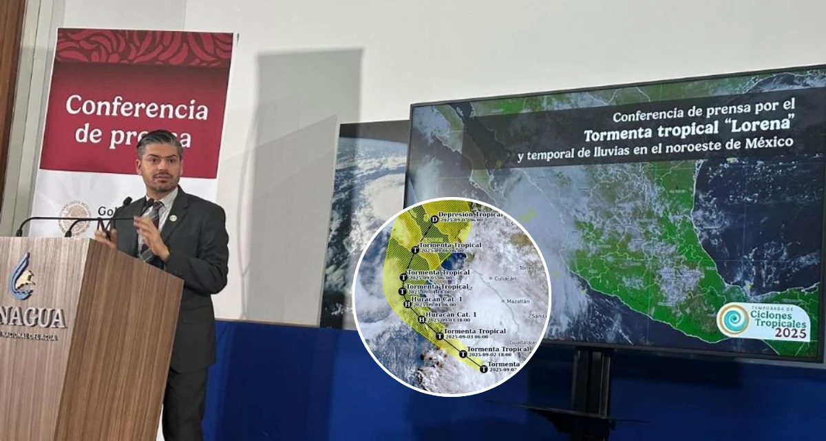 El Servicio Meteorológico Nacional advierte lluvias históricas por Lorena. Foto: Cortesía.